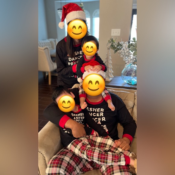 Unisex Adult Matching Family
Reindeer Games Cotton Paiamas -
Black - Picture 6 of 7